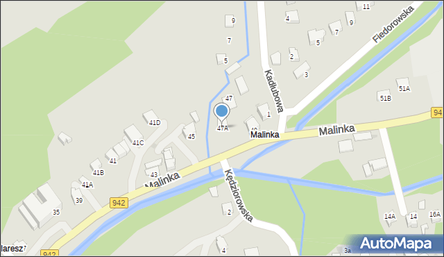Wisła, Malinka, 47A, mapa Wisła