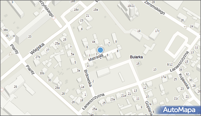 Włocławek, Matrasia Józefa, 4, mapa Włocławka