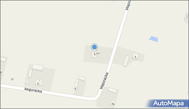 Wodzin Majoracki, Majoracka, 4, mapa Wodzin Majoracki