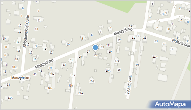 Wojkowice, Maszyńsko, 25, mapa Wojkowice