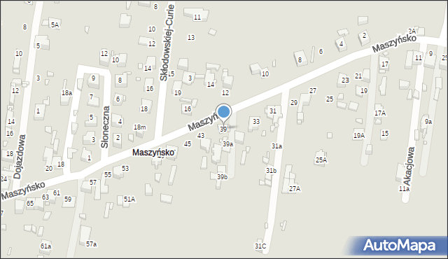 Wojkowice, Maszyńsko, 39, mapa Wojkowice