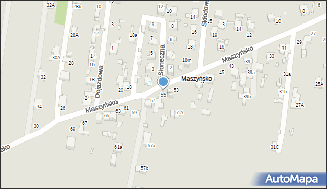 Wojkowice, Maszyńsko, 55, mapa Wojkowice
