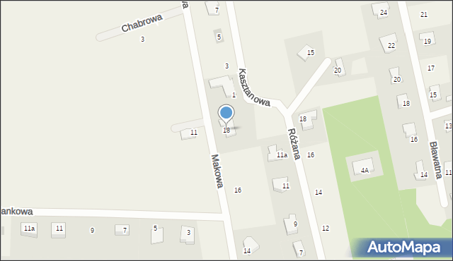 Wójtowo, Makowa, 18, mapa Wójtowo