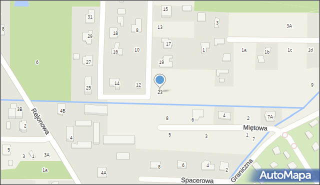 Wola Mrokowska, Malownicza, 23, mapa Wola Mrokowska