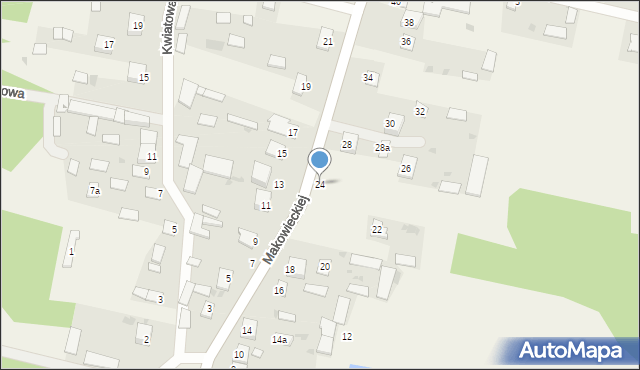 Wola Suchożebrska, Makowieckiej Zofii, 24, mapa Wola Suchożebrska
