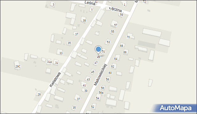 Wola Suchożebrska, Makowieckiej Zofii, 49, mapa Wola Suchożebrska