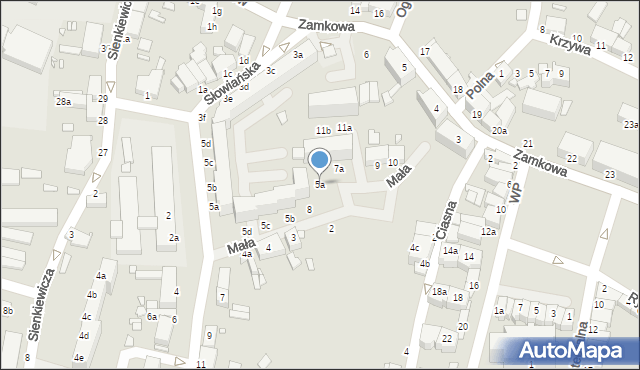 Wolin, Mała, 5a, mapa Wolin