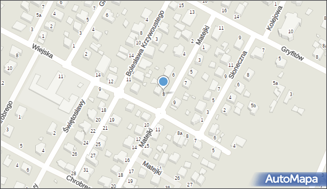 Wolin, Matejki Jana, 8, mapa Wolin