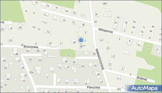 Wólka Mińska, Mazowiecka, 1a, mapa Wólka Mińska