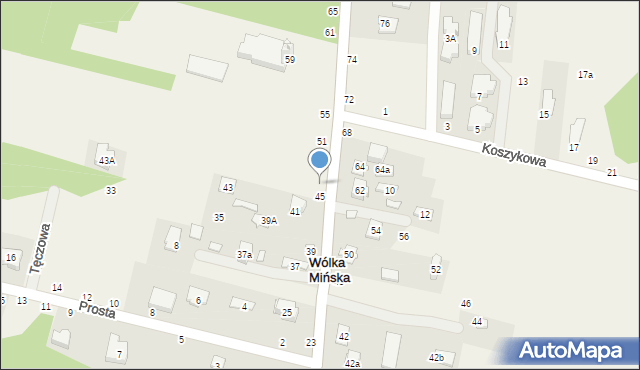 Wólka Mińska, Mazowiecka, 47, mapa Wólka Mińska