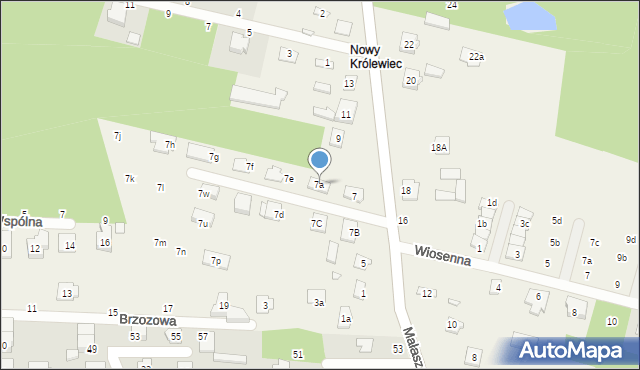 Wólka Mińska, Mazowiecka, 7a, mapa Wólka Mińska