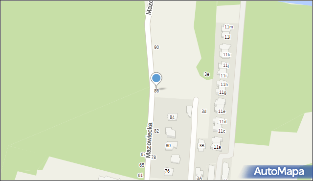 Wólka Mińska, Mazowiecka, 86, mapa Wólka Mińska