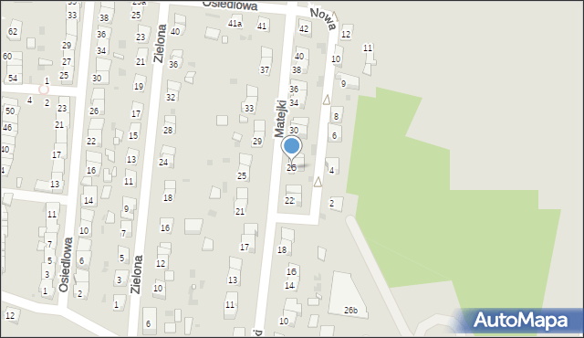 Wołów, Matejki Jana, 26, mapa Wołów