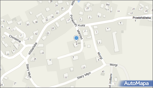 Wołowice, Marzeń, 4, mapa Wołowice