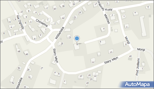 Wołowice, Marzeń, 9, mapa Wołowice