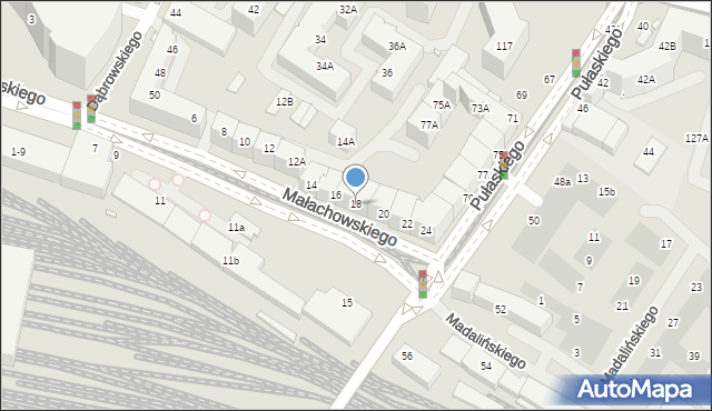 Wrocław, Małachowskiego Stanisława, 18, mapa Wrocławia