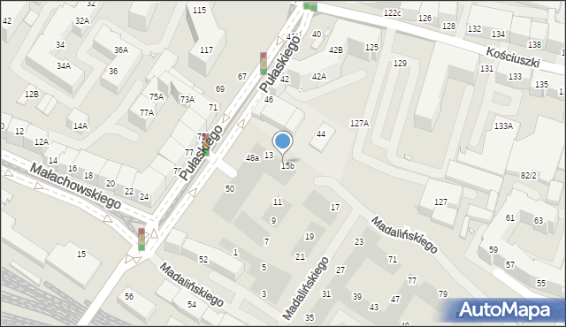 Wrocław, Madalińskiego Antoniego Józefa, gen., 15a, mapa Wrocławia