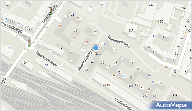 Wrocław, Madalińskiego Antoniego Józefa, gen., 29, mapa Wrocławia