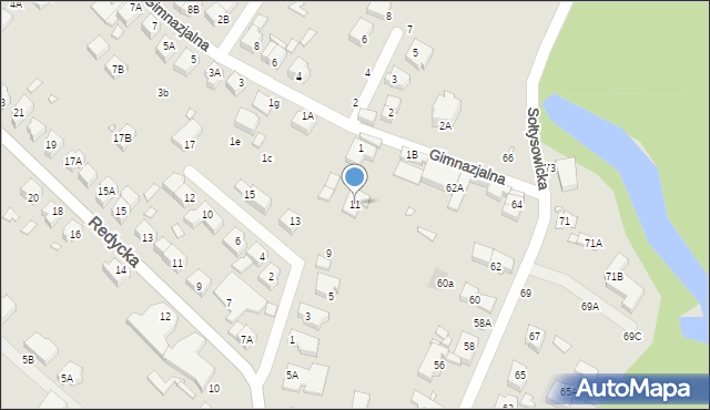 Wrocław, Marczewskiego Edwarda, 11, mapa Wrocławia