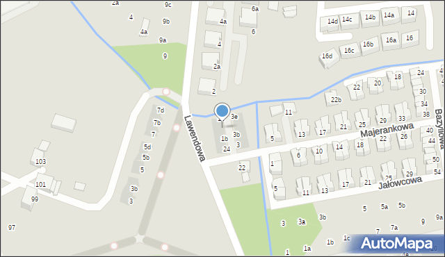 Wrocław, Majerankowa, 1d, mapa Wrocławia