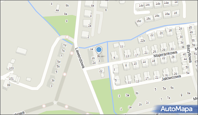 Wrocław, Majerankowa, 3a, mapa Wrocławia