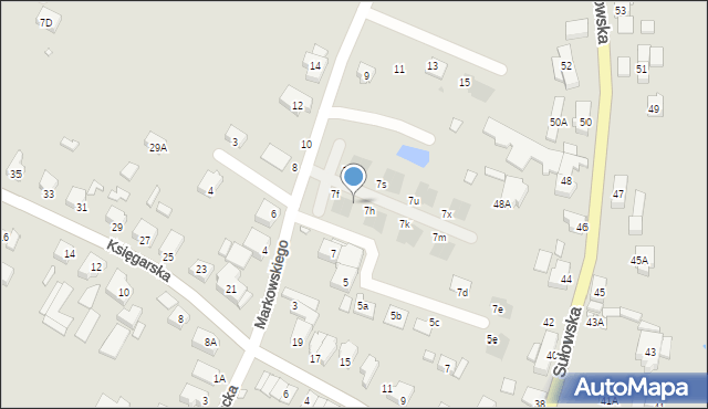 Wrocław, Markowskiego Zygmunta, 7ga, mapa Wrocławia