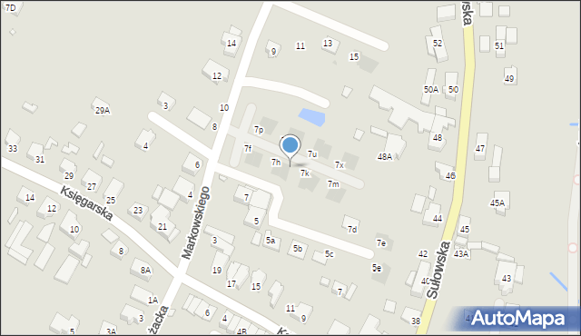 Wrocław, Markowskiego Zygmunta, 7ja, mapa Wrocławia