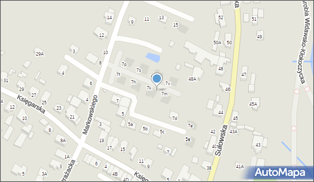 Wrocław, Markowskiego Zygmunta, 7la, mapa Wrocławia