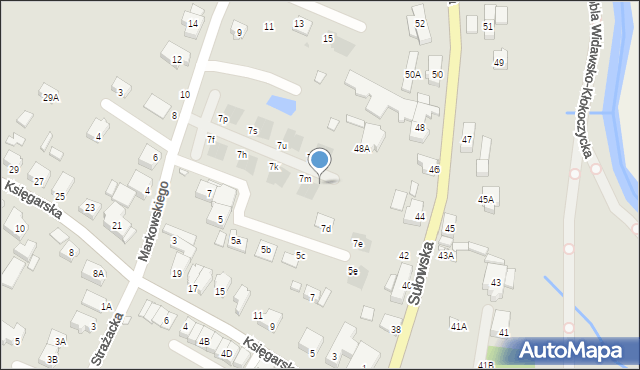 Wrocław, Markowskiego Zygmunta, 7na, mapa Wrocławia