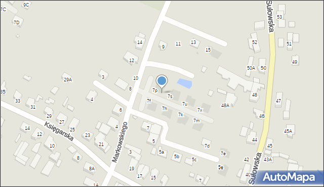 Wrocław, Markowskiego Zygmunta, 7ra, mapa Wrocławia