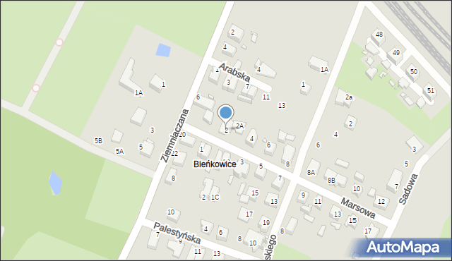 Wrocław, Marsowa, 2, mapa Wrocławia
