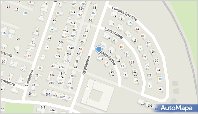 Wrocław, Maszynistów, 2, mapa Wrocławia