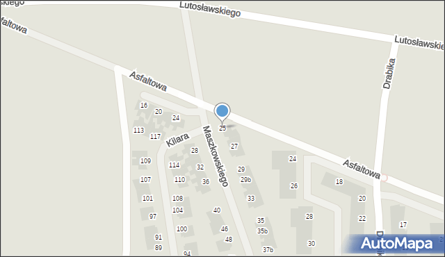 Wrocław, Maszkowskiego Rafała, 25, mapa Wrocławia