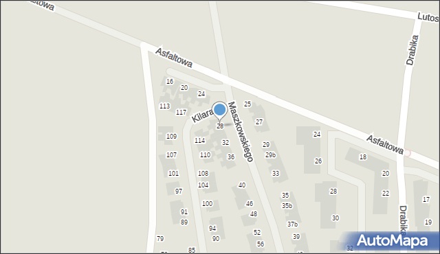 Wrocław, Maszkowskiego Rafała, 28, mapa Wrocławia