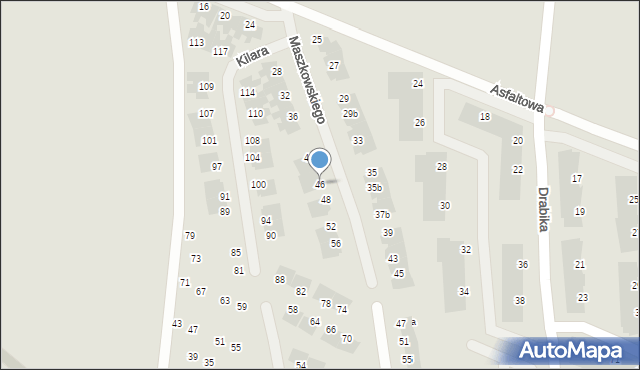 Wrocław, Maszkowskiego Rafała, 46, mapa Wrocławia