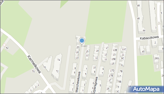 Wrocław, Marchewkowa, 22e, mapa Wrocławia