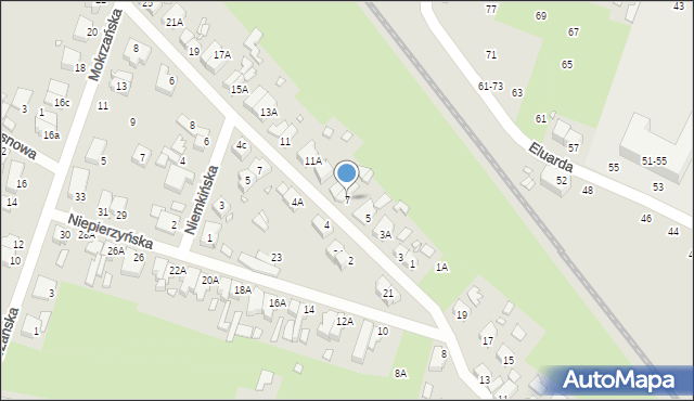 Wrocław, Małoszyńska, 7, mapa Wrocławia