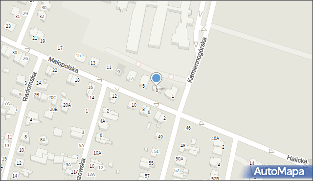 Wrocław, Małopolska, 3, mapa Wrocławia