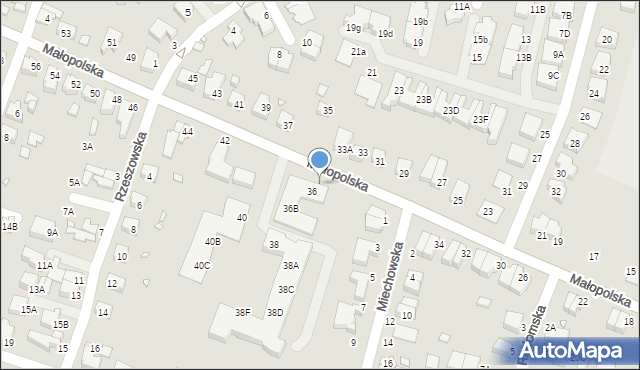 Wrocław, Małopolska, 36-40, mapa Wrocławia