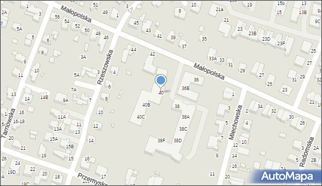 Wrocław, Małopolska, 40, mapa Wrocławia