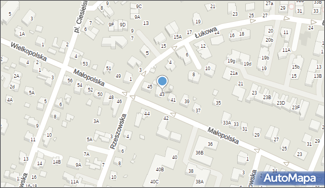 Wrocław, Małopolska, 43, mapa Wrocławia