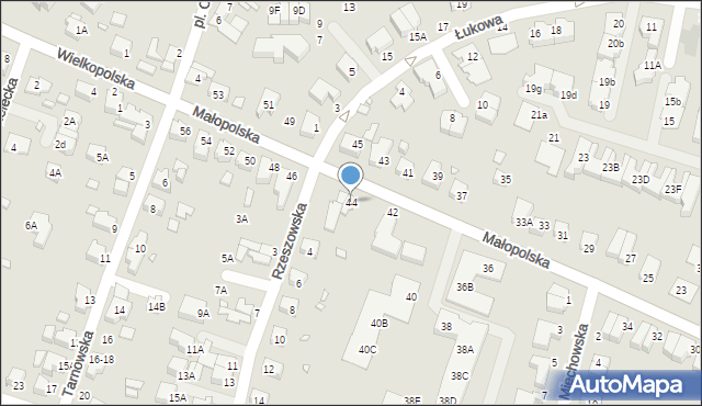 Wrocław, Małopolska, 44, mapa Wrocławia