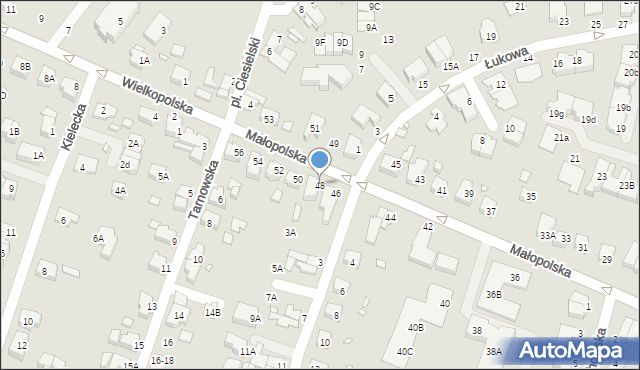 Wrocław, Małopolska, 48, mapa Wrocławia