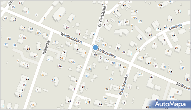 Wrocław, Małopolska, 56, mapa Wrocławia