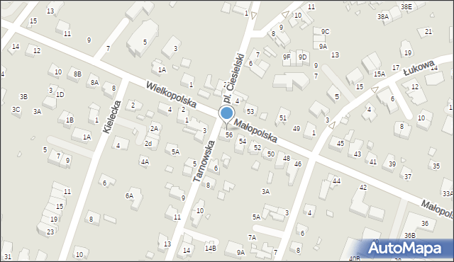Wrocław, Małopolska, 58, mapa Wrocławia