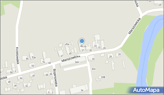 Wrocław, Marszowicka, 39, mapa Wrocławia