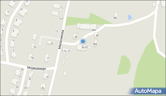 Wrocław, Marszowicka, 70, mapa Wrocławia