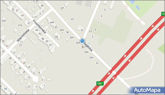 Wrocław, Maślicka, 30, mapa Wrocławia