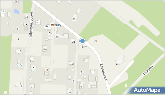 Wycinki Osowskie, Mazowiecka, 31, mapa Wycinki Osowskie