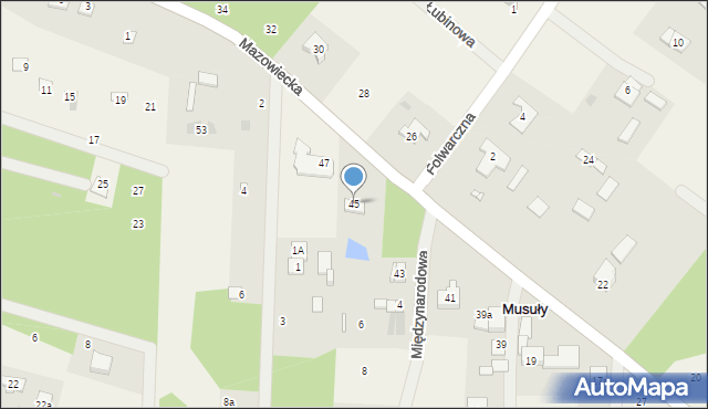 Wycinki Osowskie, Mazowiecka, 45, mapa Wycinki Osowskie